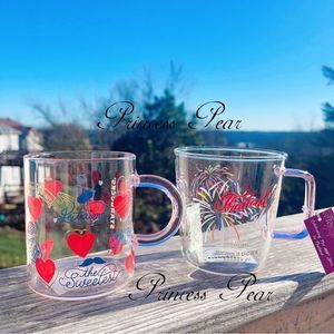 Starbucks 2022 Thailand Valentine Glass Mug & 2020 changing color glass mug